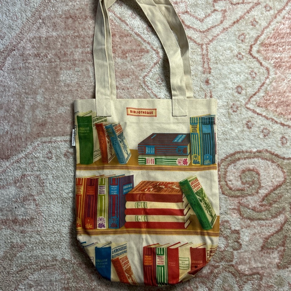 Cavallini & Co San Francisco canvas book tote bag